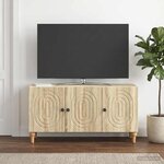 vidaXL Meuble TV Chêne Sonoma 99 x 34 5 x 50 cm Bois d'ingénierie