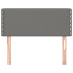 vidaXL Tête de lit Gris foncé 100x5x78/88 cm Tissu