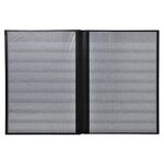 Album De Timbres Simili-cuir 48 Pages Noires - 22 5x30 5 Cm - Bleu - Exacompta