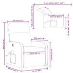 vidaXL Fauteuil de massage inclinable électrique Noir Tissu