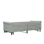 vidaXL Lit de jour avec lit gigogne gris clair 90x190 cm velours