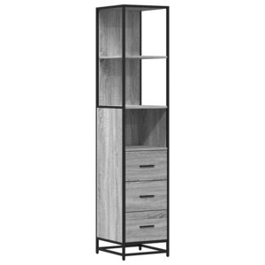vidaXL Armoire de salle de bain sonoma gris 35x37 5x166 cm