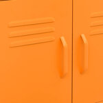 vidaXL Armoire de rangement Orange 60x35x56 cm Acier
