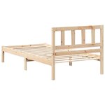 vidaXL Cadre de lit Marron 80 x 200 cm Bois massif en pin