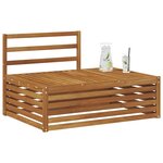 vidaXL Canapé d'extérieur extrémité Naturel 115 x 83 x 73 cm