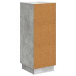 vidaXL Buffet Gris béton 33 x 34 5 x 87 cm Bois d'ingénierie