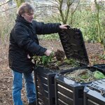 Nature Bac à compost Noir 1200 L