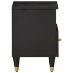 vidaXL Table de chevet 40x33x46 cm Bois de manguier solide