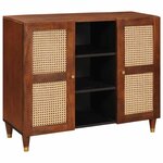 vidaXL Buffet Marron 90 x 33 5 x 75 cm Bois de mangue massif
