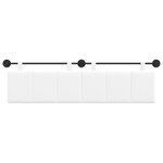 vidaXL Tête de lit suspendue Blanc Tissu