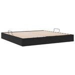 vidaXL Cadre de lit ottoman avec stockage Noir 200 x 200 cm Velours