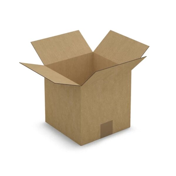 20 cartons d'emballage carrés 20 x 20 x 20 cm - Simple cannelure