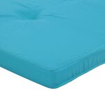 vidaXL Coussins de chaise longue lot de 2 turquoise tissu oxford