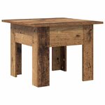 vidaXL Table basse Bois ancien 55 x 55 x 42 cm Bois d'ingénierie
