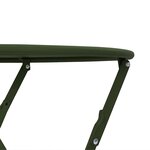 vidaXL Table bistrot Vert foncé Ø 50 x 71 cm Acier revêtu de poudre