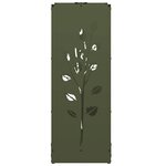 vidaXL Portant de bois chauffage vert olive 40x30x80 cm