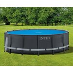 Intex Couverture solaire de piscine Bleu 470 cm Polyéthylène