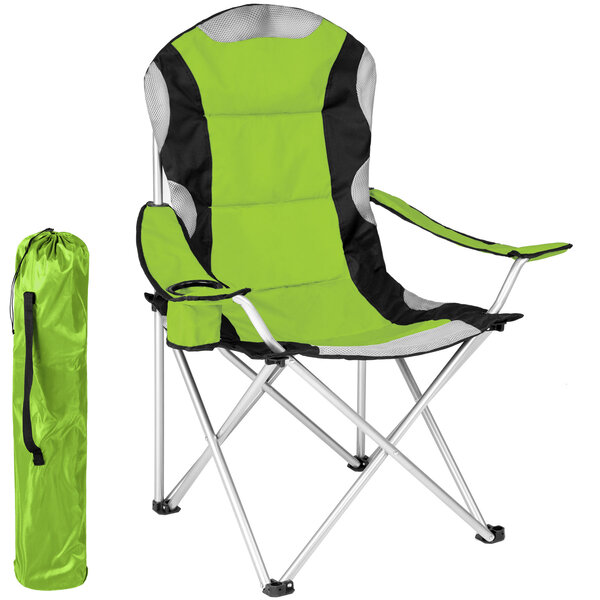 Tectake Chaise pliante avec rembourrage - vert