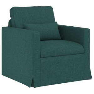 vidaXL Canapé Vert foncé 78 x 78 x 80 cm tissu