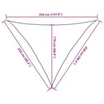 vidaXL Voile d'ombrage 160 g/m² Rouge 2 5x2 5x3 5 m PEHD