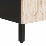 vidaXL Meuble TV avec étagère Finition Lavage Blanc 105 x 33 x 46 cm