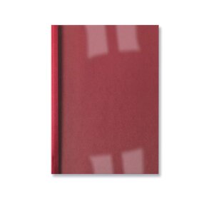 Lot de 100 LinenWeave Plats de couverture thermique 15 mm rouge GBC