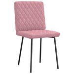vidaXL Chaises à manger lot de 6 rose velours