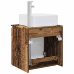 vidaXL Vanité de lavabo mural Bois ancien 53 x 35 x 63 cm