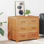 vidaXL Armoire avec tiroir avec stockage Marron Bois d'ingénierie