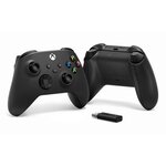 Manette Xbox nouvelle génération avec adaptateur sans-fil Windows 10 - Noir