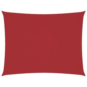 vidaXL Voile de parasol tissu oxford rectangulaire 3x4 5 m rouge