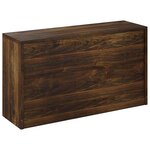 vidaXL Banc à chaussures Chêne fumé 80x24x45 cm Bois d'ingénierie