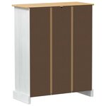 vidaXL Cabinet à chaussures Blanc 86 x 38 5 x 108 cm Pin massif