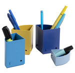 Pot À Crayons Modulable The Quarter Bee Blue - Couleurs Assorties - X 3 - Exacompta