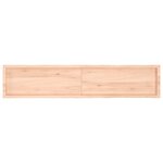 vidaXL Dessus de table bois massif non traité bordure assortie