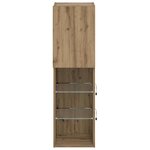vidaXL Meubles TV avec lumières LED 2Pièces chêne artisanal 30 5x30x102cm