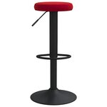 vidaXL Tabourets de bar lot de 2 rouge bordeaux velours