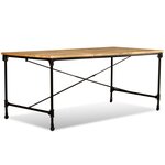 vidaXL Table à manger Bois de manguier massif 180 cm