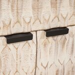 vidaXL Cabinet de chevet Blanc 50 x 33 x 60 cm Bois de mangue massif