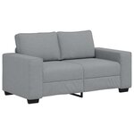 vidaXL Canapé à 2 places gris clair 120 cm tissu