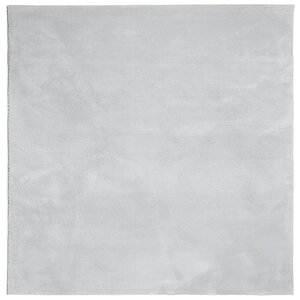 vidaXL Tapis HUARTE à poils courts doux et lavable gris 160x160 cm
