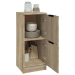 vidaXL Buffet Chêne sonoma 30x30x70 cm Bois d'ingénierie