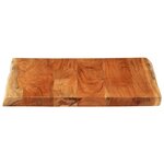 vidaXL Dessus de table 80x80x3 8 cm carré bois massif d'acacia