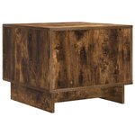 vidaXL Table basse Chêne fumé 49 x 50 x 40 cm Bois d'ingénierie