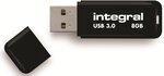 Clé USB Integral Néon 8 Go USB 3.0 (Noir)