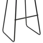 vidaXL Tabourets de bar lot de 6 noir similicuir