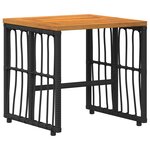 vidaXL Ensemble de meubles d'extérieur 5 pc Noir et Gris foncé