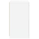 vidaXL Armoire latérale avec éclairage LED blanc bois d'ingénierie