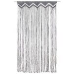 vidaXL Rideau en macramé Anthracite 140x240 cm Coton