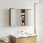 vidaXL Ensemble de Meubles de Salle de Bain 3 Pièces 106 x 16 x 62 5 cm